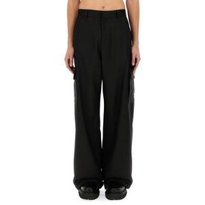 OFF-WHITE Cargo Pants with Wide Leg Men BLACK